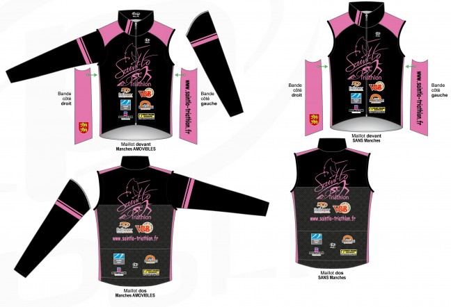 Maillot manche amovible